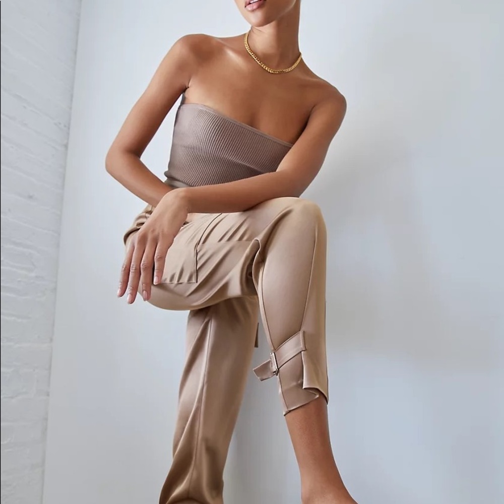 Aritzia Babaton Satin refined cargo pants